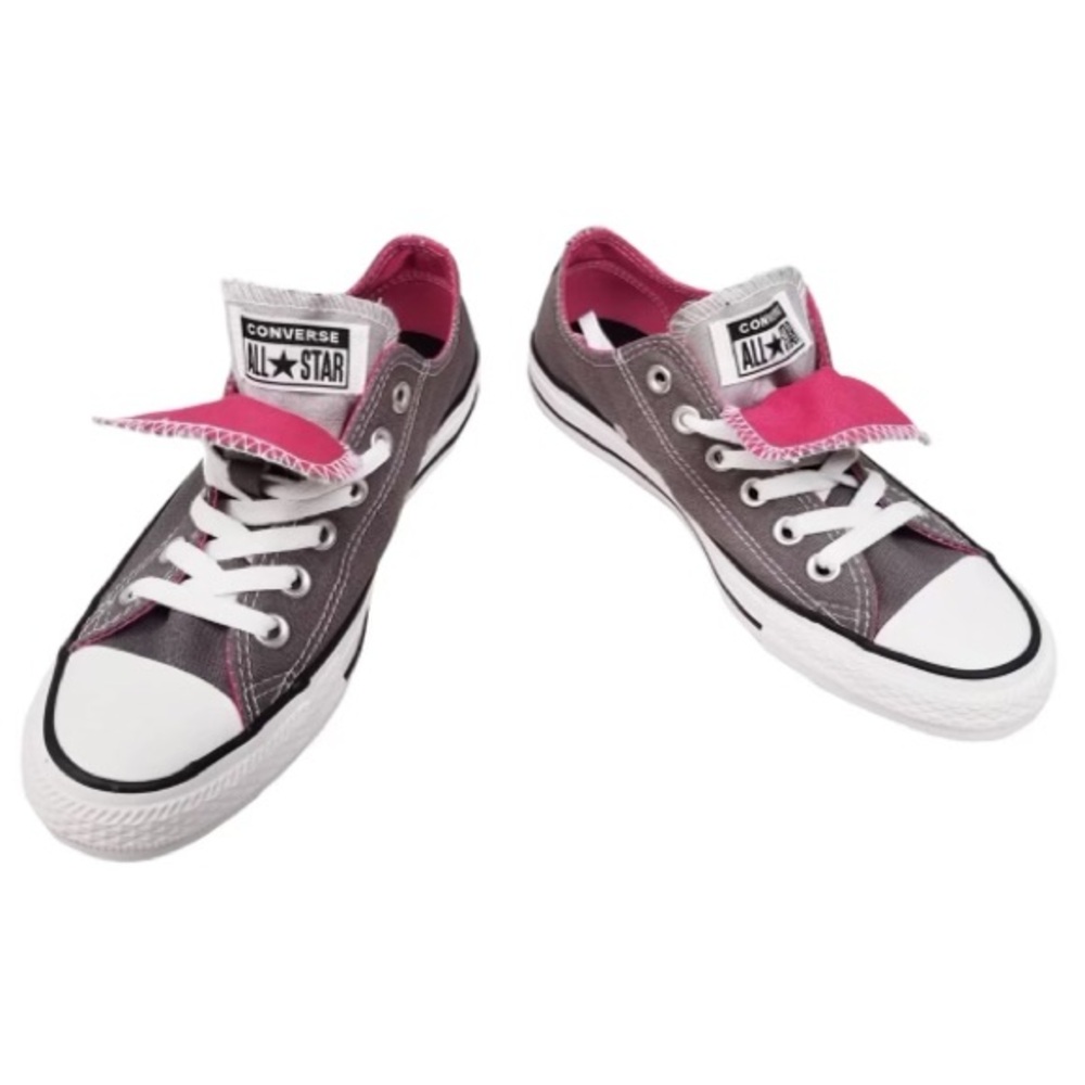 Converse Women's Pink and Gray Sneakers